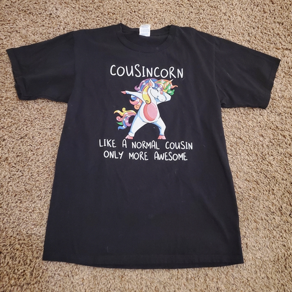 Woman's small Cousincorn tshirt